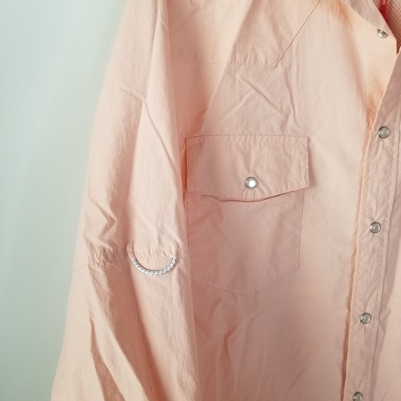NWT Southern Proper Sportsman Collection Fishing Field Shirt Peach/Salmon Size S - Picture 14 of 16